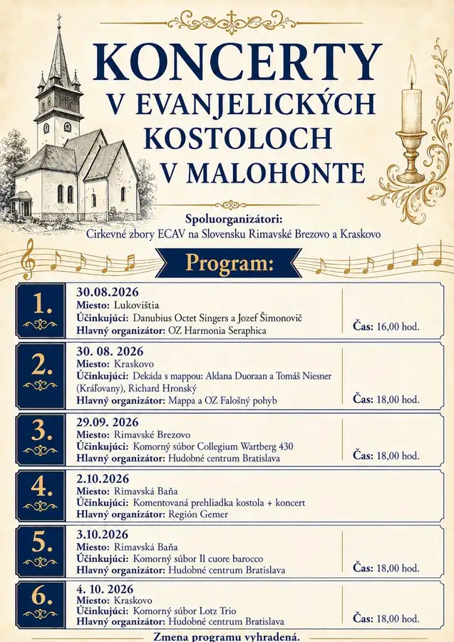 Koncerty v Malohonte